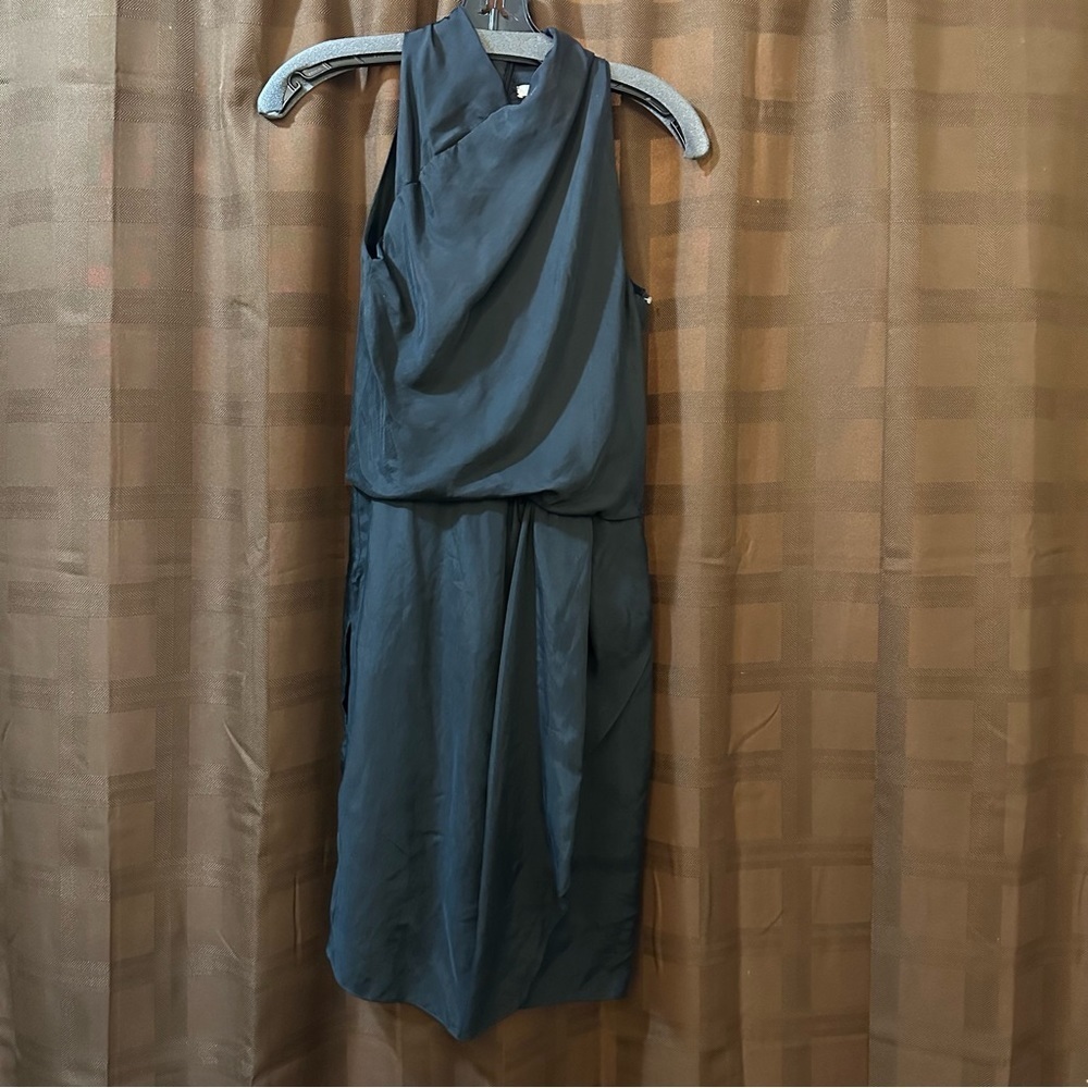 NWOT‎ Carven 100% Silk Black Dress 36